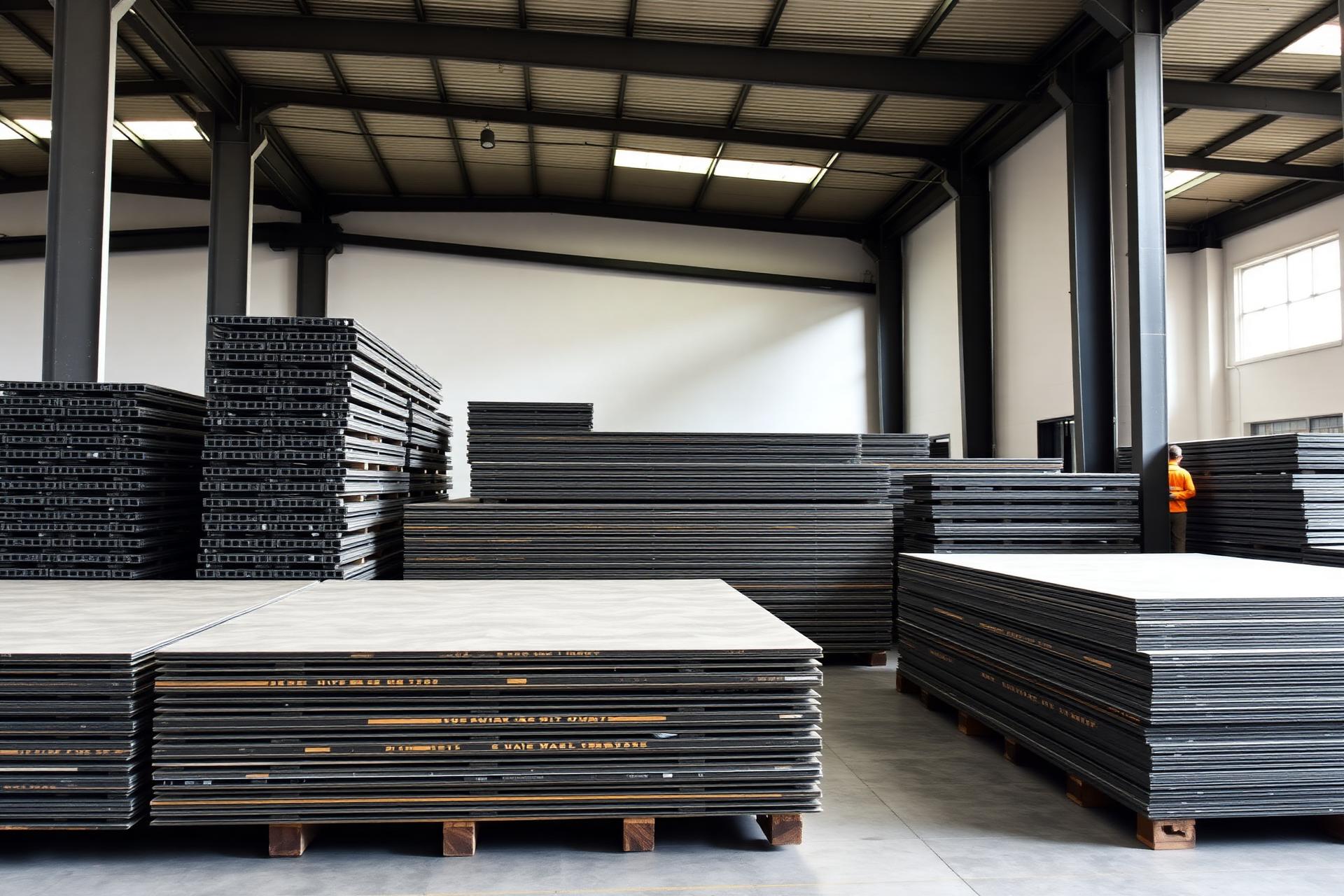 Duurzame plaatmaterialen in opslag